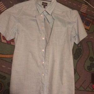 Blue button down shirt